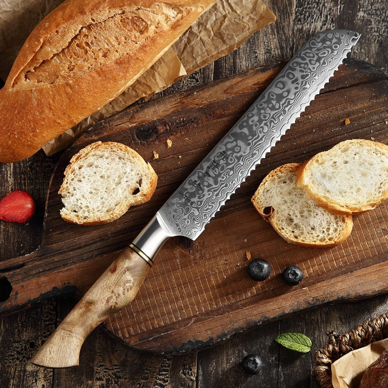 Coltello da pane Xinzuo B30 - 8" - B30-MB