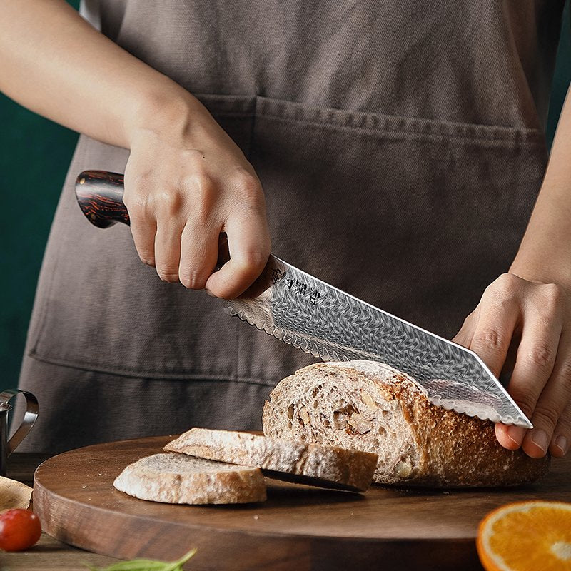 Coltello da pane Xinzuo B38 - 8" - B38-MB