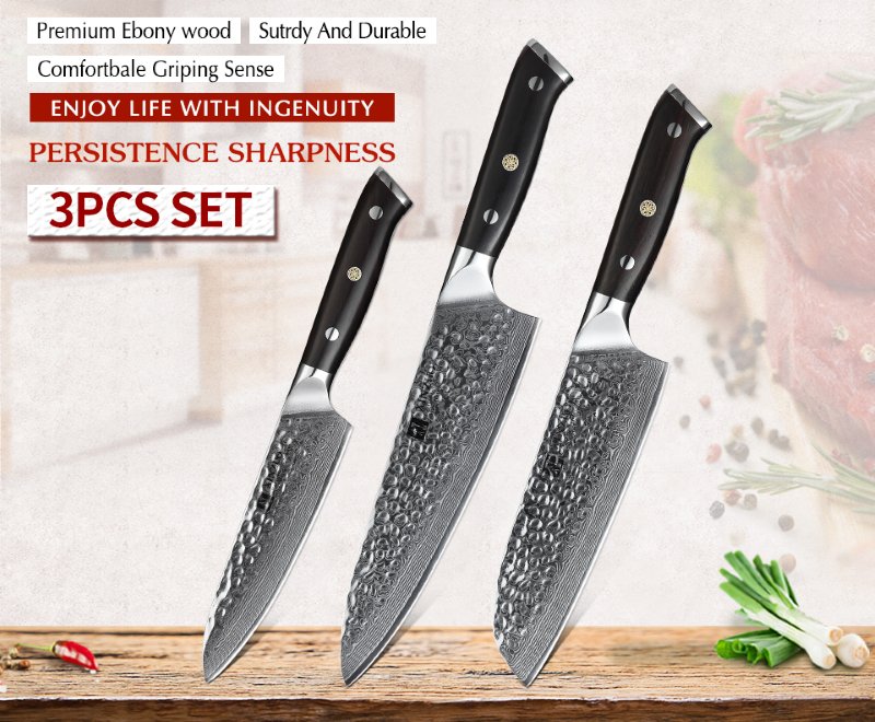 Coltello Santoku Xinzuo B13H - 7" - B13H-RS