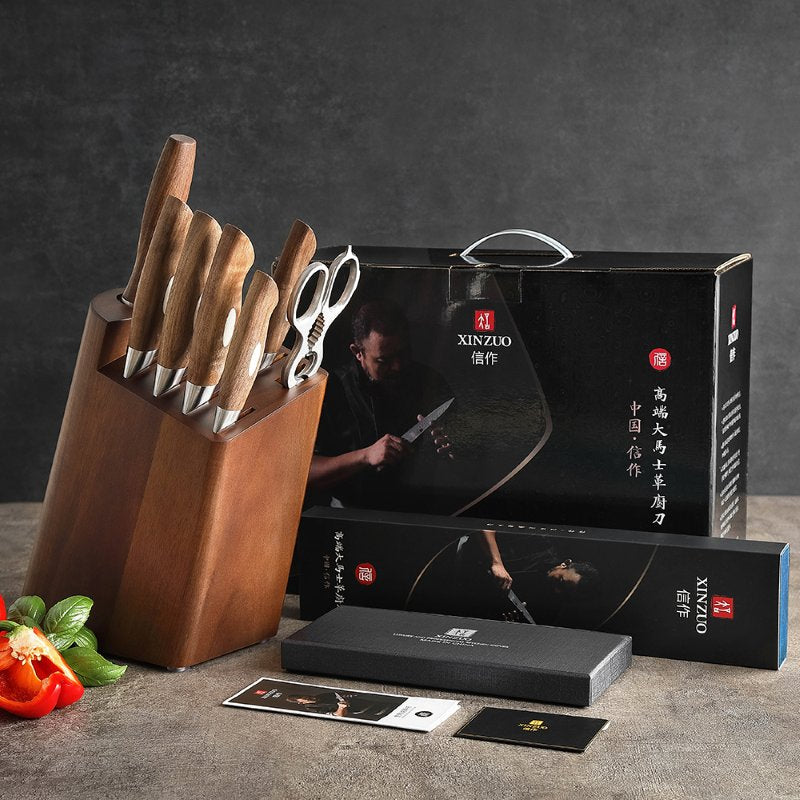 Set di 8 coltelli Xinzuo B46W (cod. B46W-H8C) - B46W-H8C