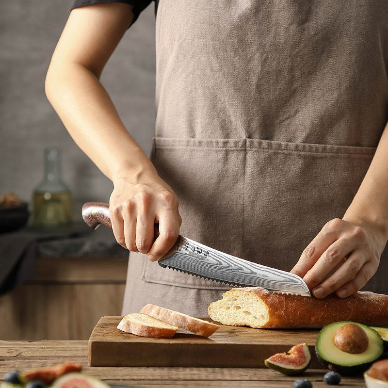 Coltello da pane Xinzuo X02M - 8" - X02M-MB