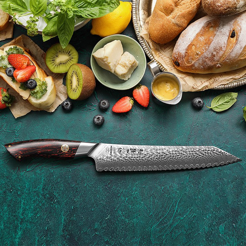 Coltello da pane Xinzuo B38 - 8" - B38-MB