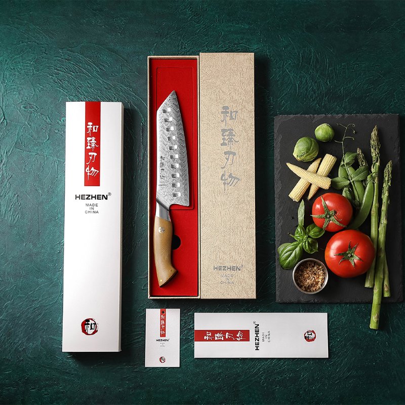 Coltello Santoku Xinzuo B38L - 7" - B38L-RS
